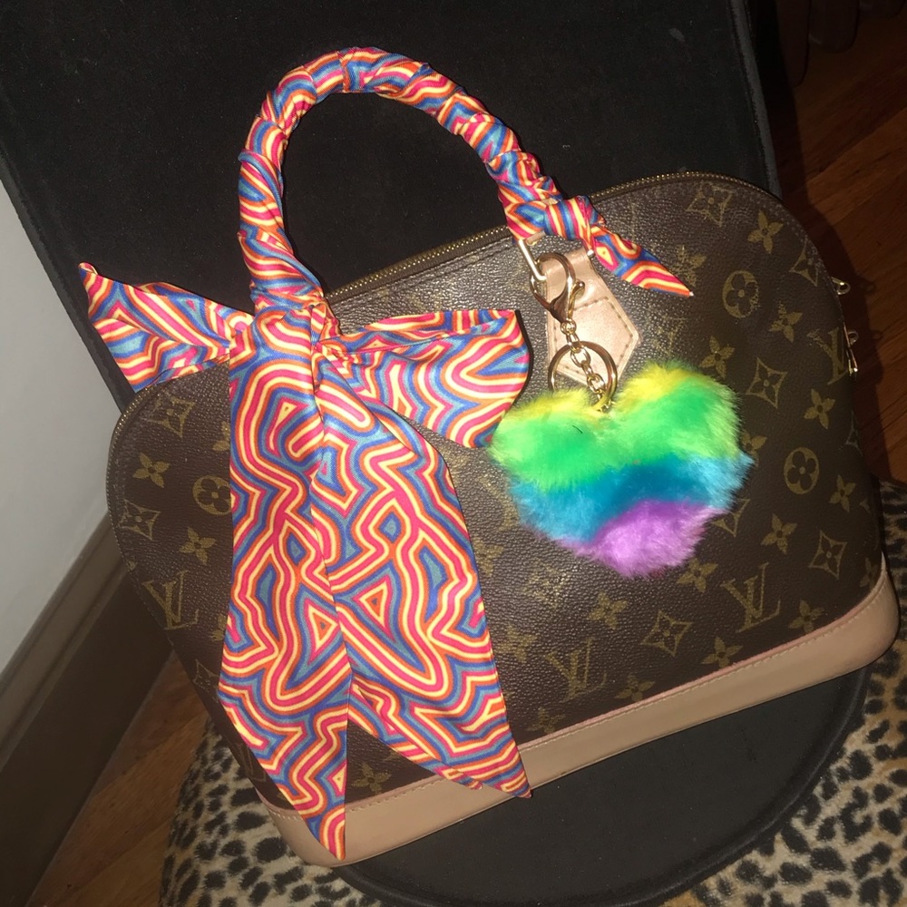 Colorful multicolored purse scarf Twillys